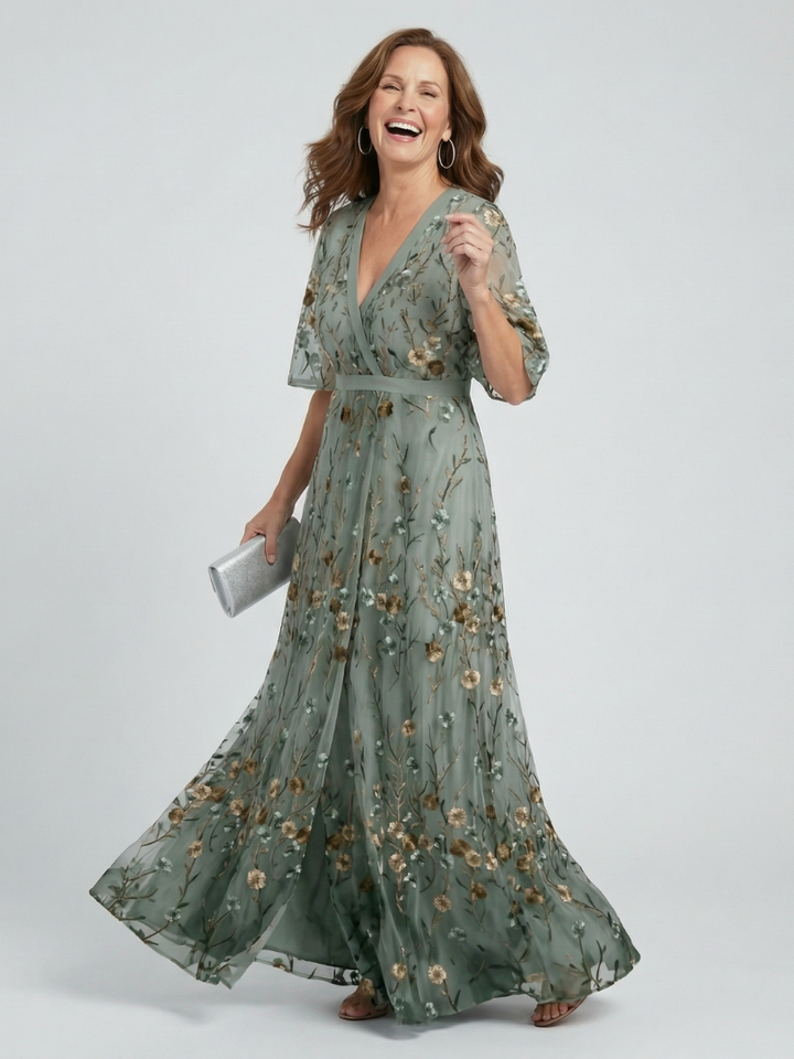 Chantal | Robe Maxi Flow à Encolure Halter