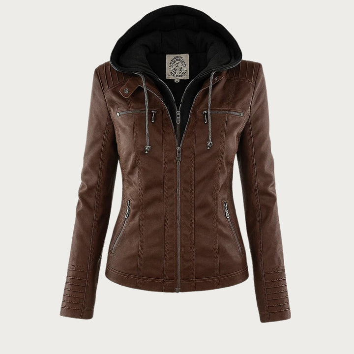 Armelle | Veste Élégante en Cuir PU