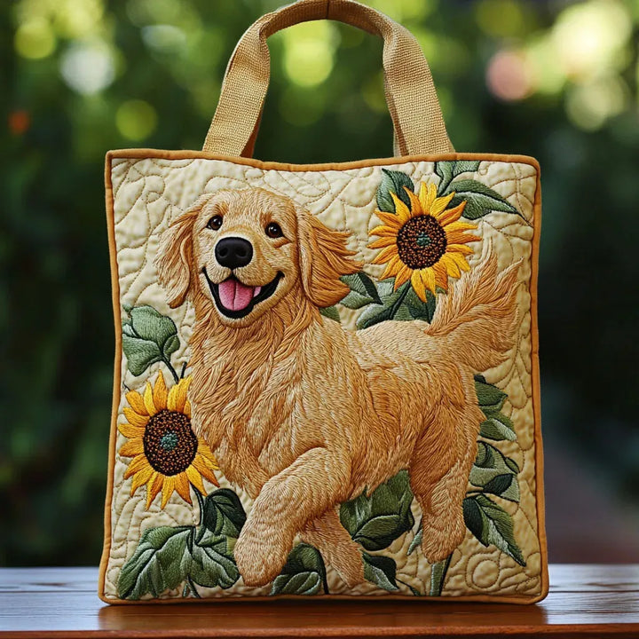 Annick | Cabas Matelassé Golden Retriever