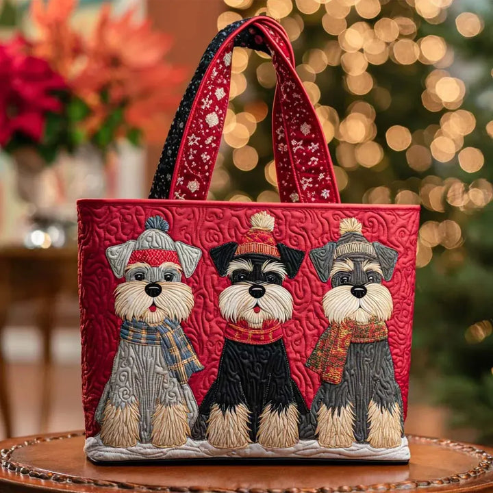Andrée | Cabas Matelassé Trio de Schnauzers