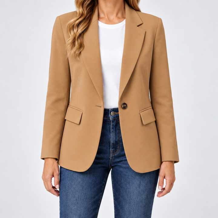 Bernadette | Blazer Classique à Bouton Unique