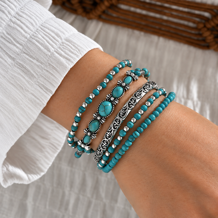 Celestina | Set de Bracelets Perles Turquoise