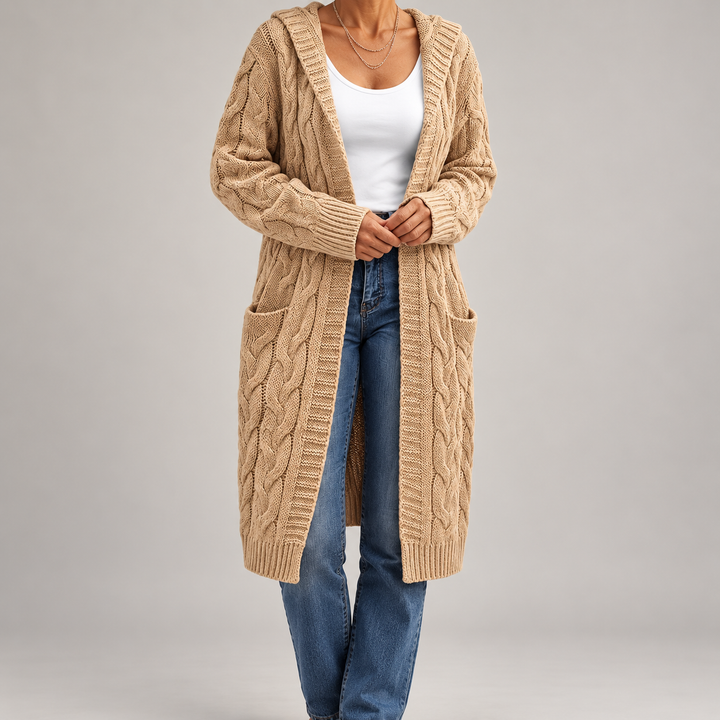 Lison | Cardigan Tricot Sans Col