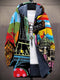 Noir à Motif Multicolore / S