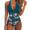 Bleu + Fleurs Roses / 2XL