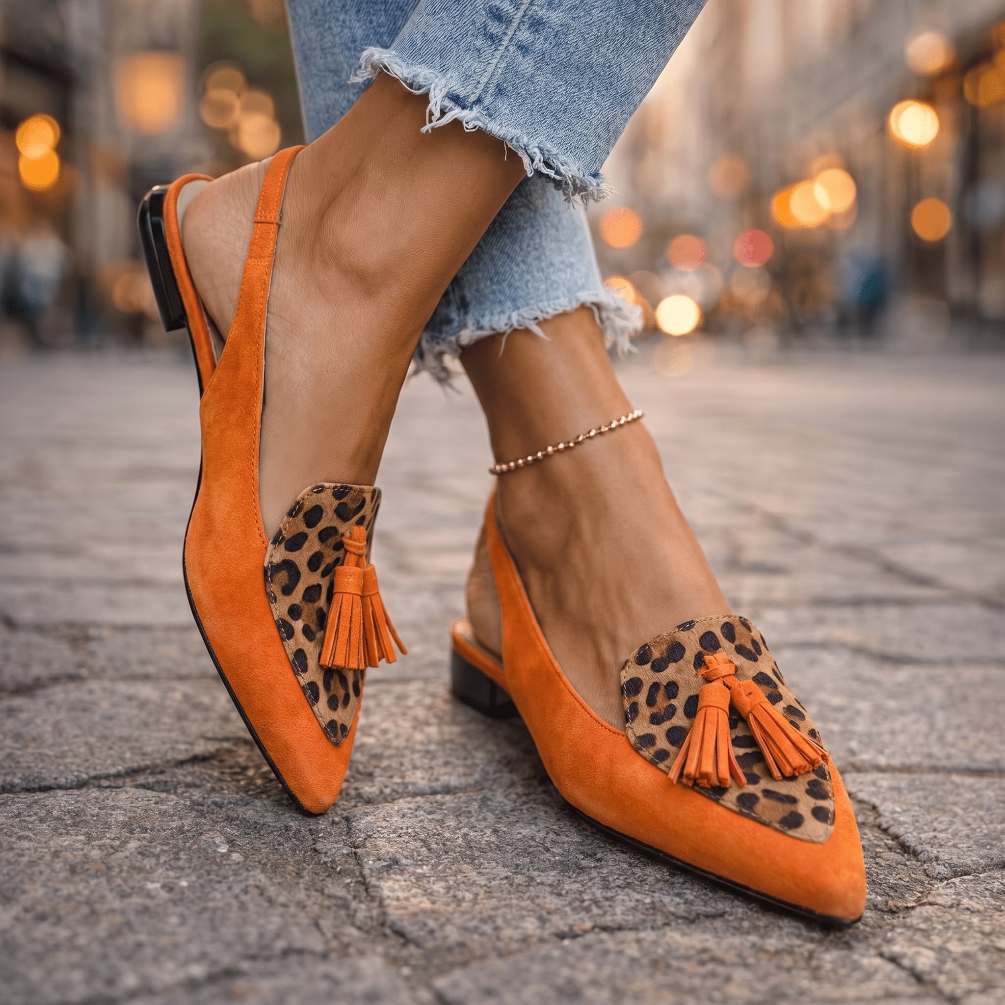 Orange et léopard / 44