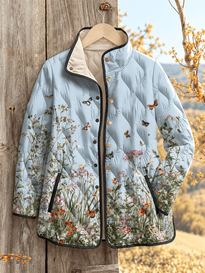 Celeste | Vintage Printed Quilted Jacket