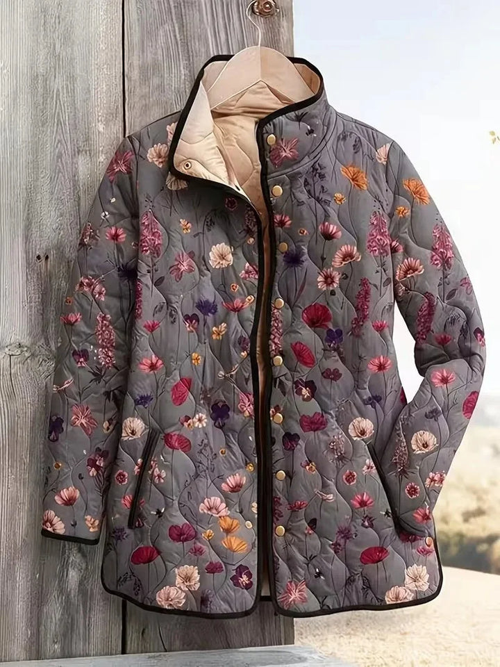 Alyssa | Vintage Printed Quilted Jacket